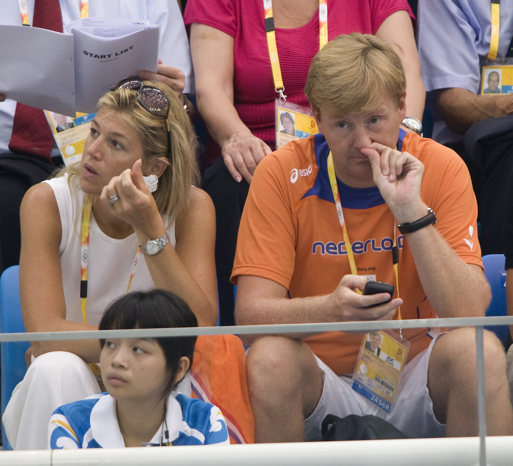 King Willem Alexander of The Netherlands going for gold at the 2008 Beijing Olympics.
