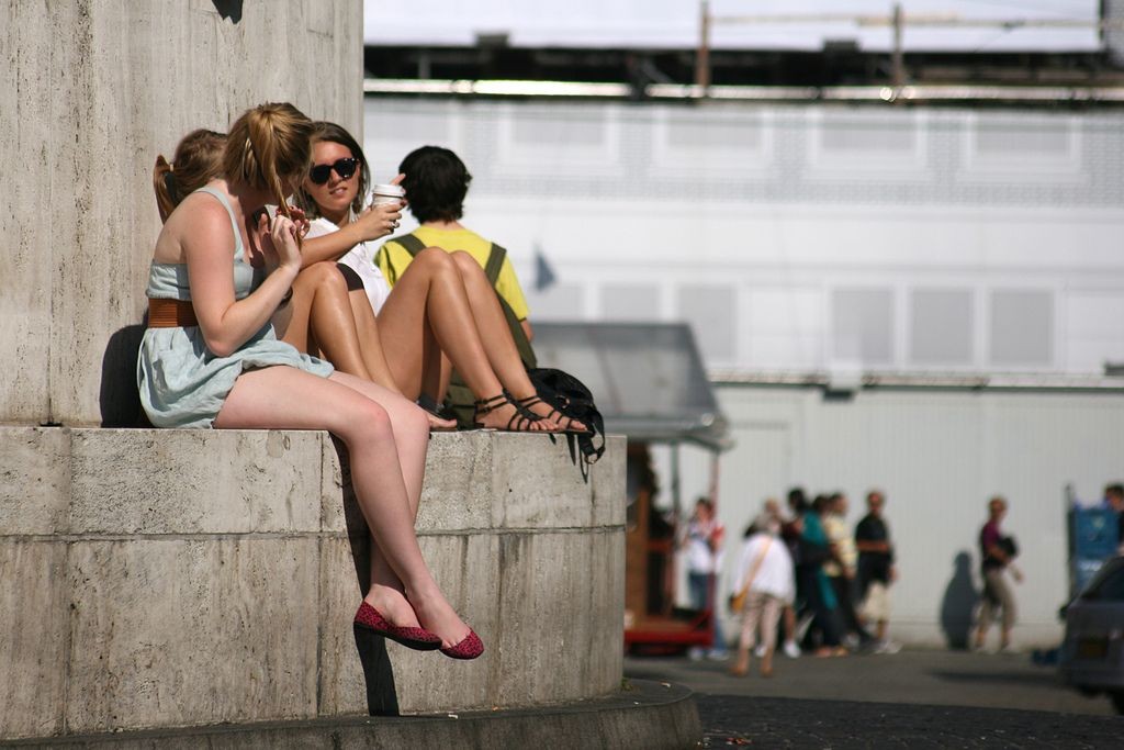 Young girls Amsterdam spring netherlands